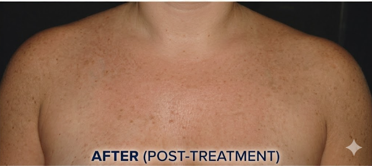After — Chest Hyperpigmentation